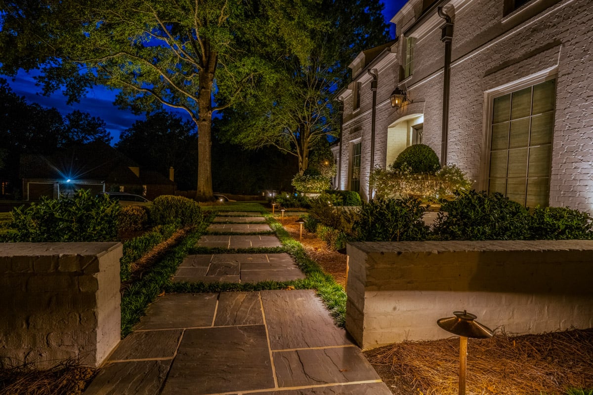 outdoor lighting front house walkway lighting