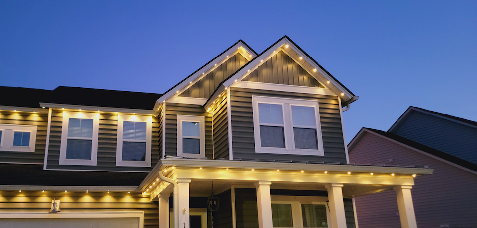 Permanent lighting on outside of house 3